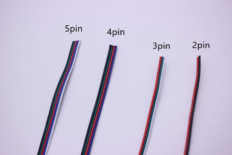 2pin 3pin 4pin 5pin 6pin 22AWG Led Connect LED RGB wire Cable For WS2812 WS2811 RGB RGBW  RGB CCT 5050 3528 LED Strip