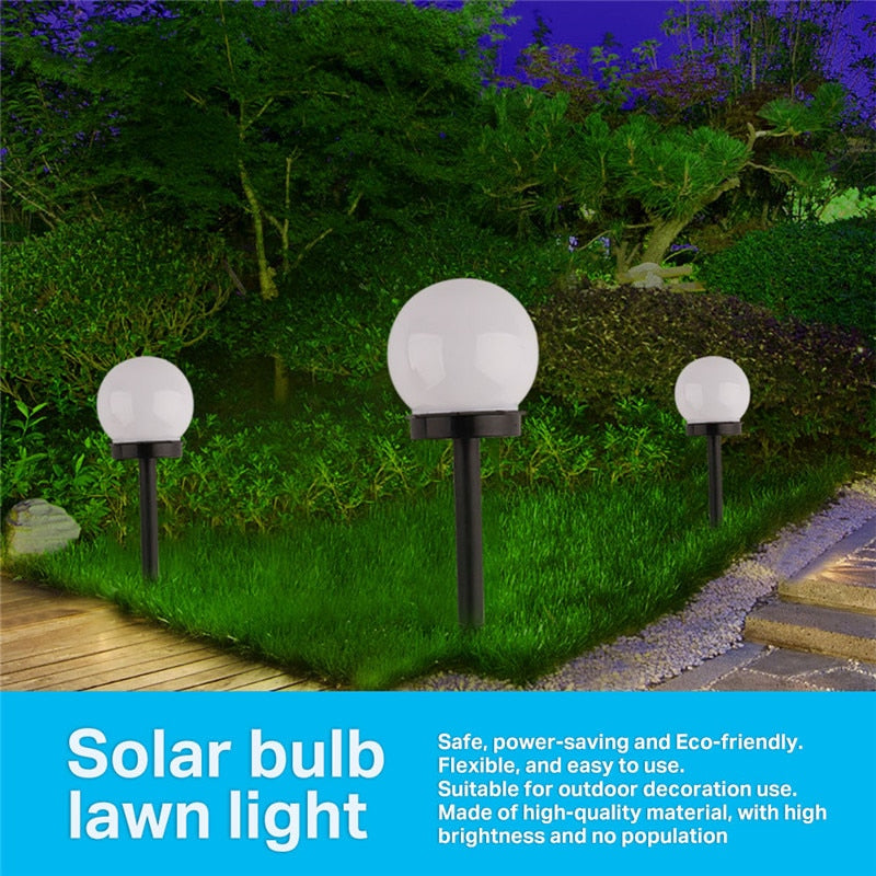 LED Solar Powered Garden Light Waterproof Bulb Outdoor Camping Lawn Lights Night Lights Solar Landscape Lamp Led Light