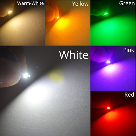 White Red Blue Green Pink Yellow Warm White 2835 SMD SMT 20mA 6000-6500K 3.0-3.4V 22-24LM LED high chip emitting diode