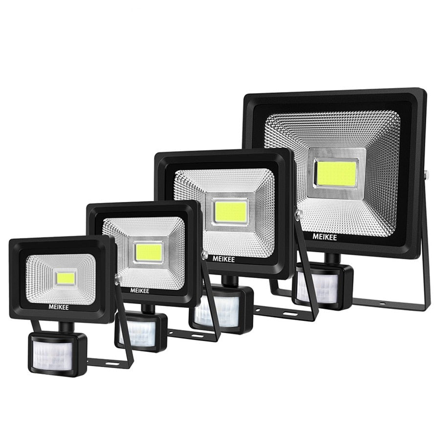 10W 20W 30W 50W LED Flood Light Motion Sensor Waterproof AC110-220V LED PIR Floodlight Reflector Projector Outdoor Spotlight