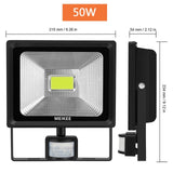 10W 20W 30W 50W LED Flood Light Motion Sensor Waterproof AC110-220V LED PIR Floodlight Reflector Projector Outdoor Spotlight