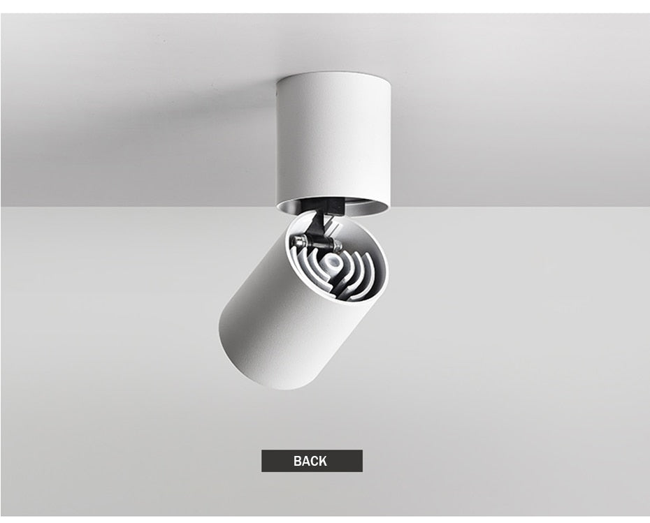  Foldable LED Surface Mounted Downlight 7W 12W Black/White Housing 360 Degree Rotatable 3000K/4000K/6000K Ceiling Spot Light