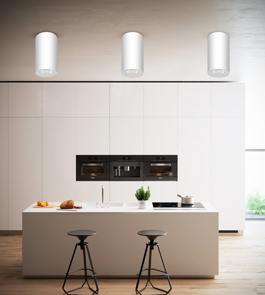 DBF Round Black/White Housing LED COB Surface Mounted Downlight 15W 20W High Reflection 3000K/4000K/6000K Ceiling Spot Lights