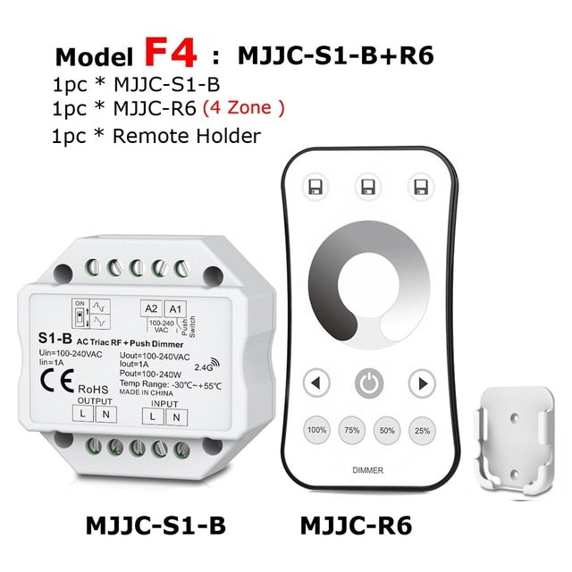 LED Dimmer Switch Triac AC 220V 230V 110V 2.4G Wireless RF Remote Dimm -  LED Lights For Sale : Affordable LED Solutions : Wholesale Prices
