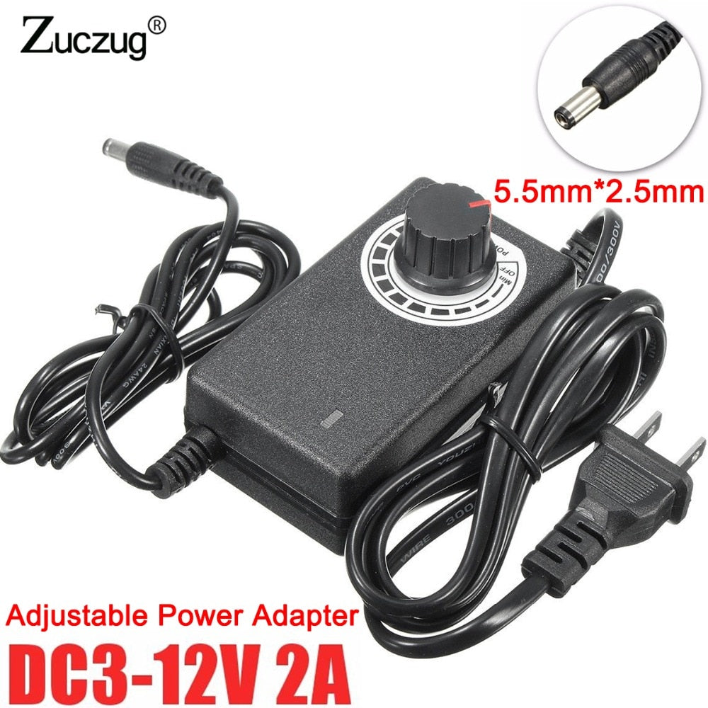 Adjustable AC To DC 3V 9V 12V 24V 36V 1A 2A Power universal Adapter Supply 3 9 12 24 36 V 1A 2A Volt power supply adatpor switch