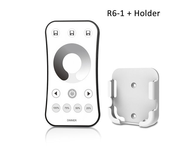 LED Dimmer Switch PWM Wireless RF 2.4G 4-Zone Touch Remote Smart Home Wifi Relay DC12V 24V Controller for Single Color LED Strip