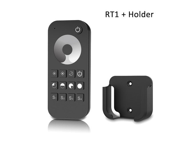 LED Dimmer Switch PWM Wireless RF 2.4G 4-Zone Touch Remote Smart Home Wifi Relay DC12V 24V Controller for Single Color LED Strip