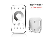 LED Dimmer Switch PWM Wireless RF 2.4G 4-Zone Touch Remote Smart Home Wifi Relay DC12V 24V Controller for Single Color LED Strip