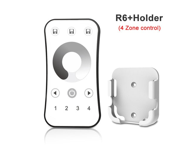 LED Dimmer Switch PWM Wireless RF 2.4G 4-Zone Touch Remote Smart Home Wifi Relay DC12V 24V Controller for Single Color LED Strip