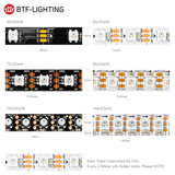 Led Strip 30/60/74/96/100/144 pixels/leds/m WS2812 Smart RGB Led Light Strip Black/White PCB IP30/65/67 DC5V