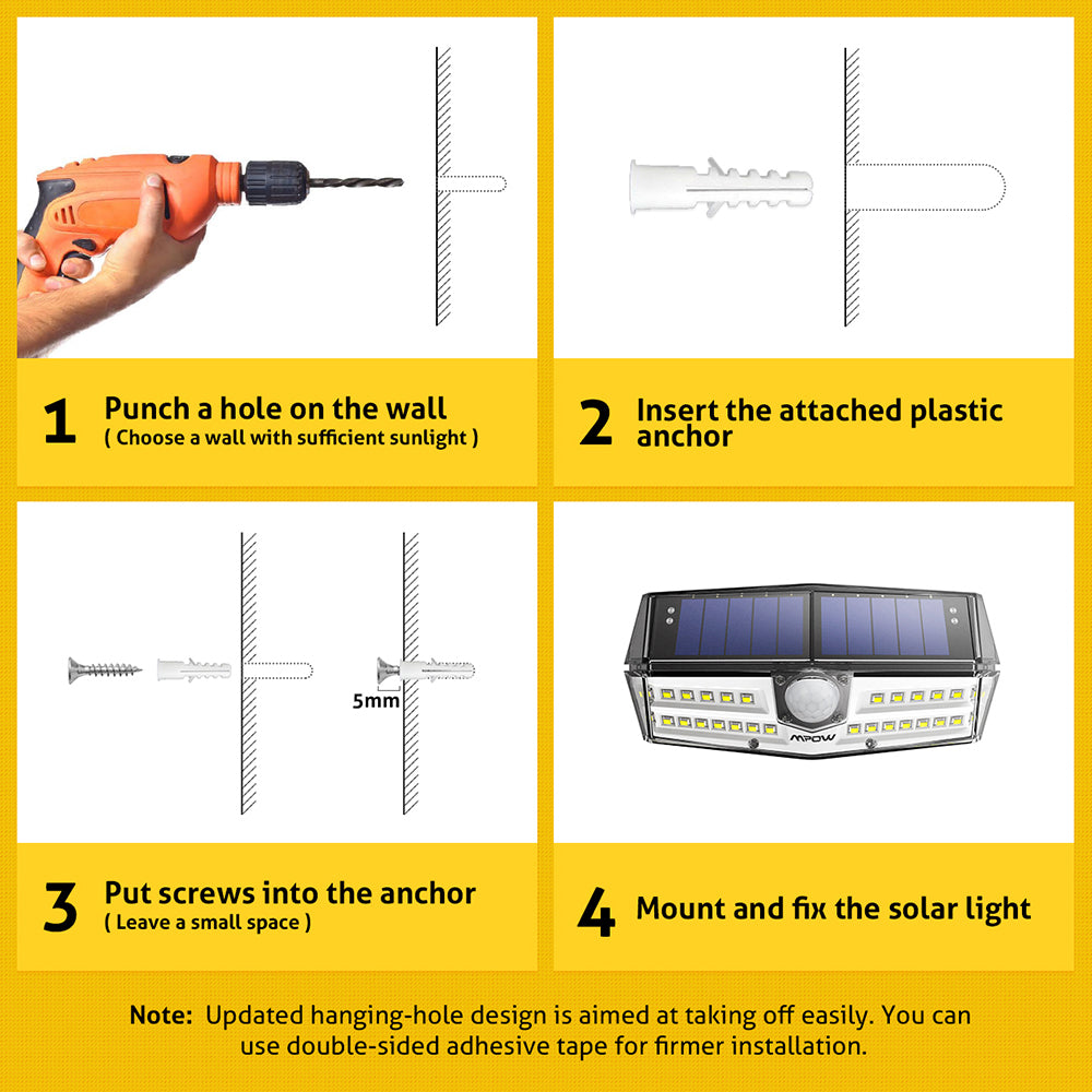 CD137 30 LED Garden Solar Lights Ipx7 Waterproof Solar Lamp Wide Angle Solar Motion Sensor For Pathway Garage/Swimming Pool