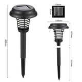 Solar LED Mosquito Repellent Killer Lamp Outdoor Mosquito Pest Fly Bug Insect Zapper Killer Trap Lamp For Garden Yard Lawn