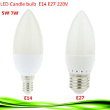 Led Candle Lamp Energy Saving Lamp Lights 5W 7W E14 E27 220V LEDs Chandelier Light Spotlight Bombillas led for a Home Decors
