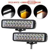 6 inch 18W Off road DRL LED Work Light Flood Beam Spotlight 12V 24V Daytime Running Light For Jeep 4x4 ATV 4WD SUV Car Styling