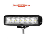 6 inch 18W Off road DRL LED Work Light Flood Beam Spotlight 12V 24V Daytime Running Light For Jeep 4x4 ATV 4WD SUV Car Styling