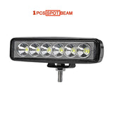 6 inch 18W Off road DRL LED Work Light Flood Beam Spotlight 12V 24V Daytime Running Light For Jeep 4x4 ATV 4WD SUV Car Styling