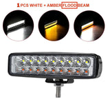 6 inch 18W Off road DRL LED Work Light Flood Beam Spotlight 12V 24V Daytime Running Light For Jeep 4x4 ATV 4WD SUV Car Styling