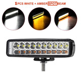 6 inch 18W Off road DRL LED Work Light Flood Beam Spotlight 12V 24V Daytime Running Light For Jeep 4x4 ATV 4WD SUV Car Styling