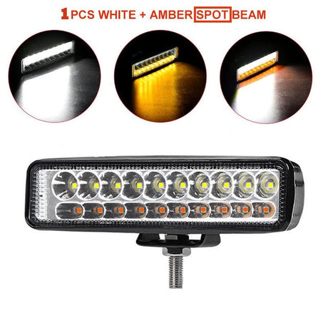 6 inch 18W Off road DRL LED Work Light Flood Beam Spotlight 12V 24V Daytime Running Light For Jeep 4x4 ATV 4WD SUV Car Styling
