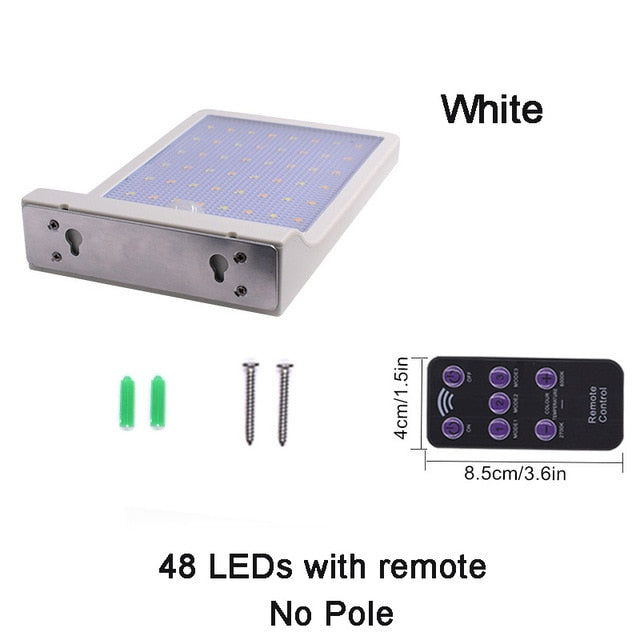 PIR motion sensor Solar Street light 3 modes Outdoor solar light wall lamp Waterproof Energy Saving Yard Path Home Garde