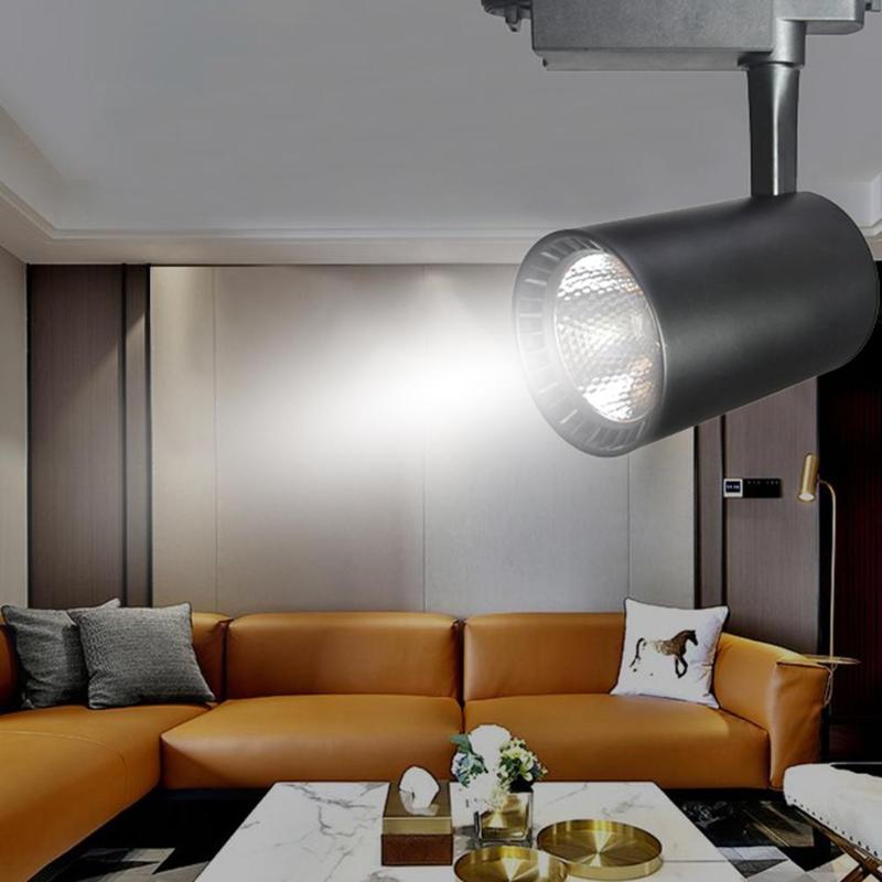 LED Track Light COB Spotlights Background Guide Lamp Rail Light for Cloth Shop KTV Bar Restaurant Café&#39;s Advertising Light