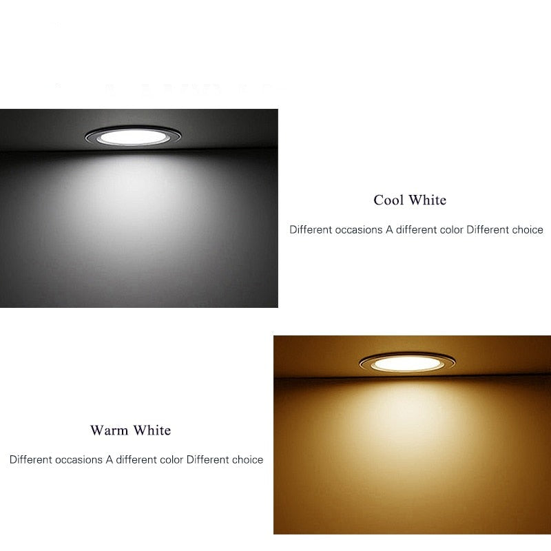 LED Downlight Ceiling Warm white/Cold white 5W 9W 12W 15W 18W led Ceiling lamp AC 220V 230V 240V New type Downlight