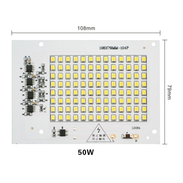 Smart IC 2835SMD LED Chips Lamp 10W 20W 30W 50W 100W AC 220V-240V DIY For Outdoor Floodlight Garden Cold White Warm White