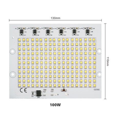 Smart IC 2835SMD LED Chips Lamp 10W 20W 30W 50W 100W AC 220V-240V DIY For Outdoor Floodlight Garden Cold White Warm White