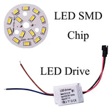 Ultra thin Dimmable led downlight 3W 5W 7W 9W 12W 15W led ceiling recessed Bulbs round panel light Indoor Lighting AC110V 220V