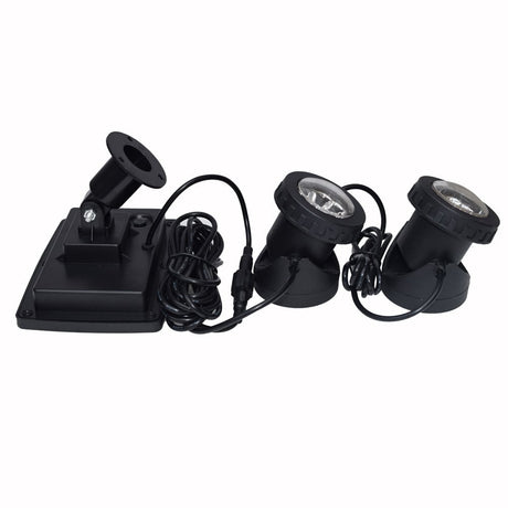 Solar Led Underwater Lights Pond Light Landscape Spotlight IP68 Waterproof Submarine Projector Light for Pond Garden Lawn