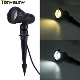 New Style led Garden Lawn Lamp 220V 110V 12V Outdoor LED Spike Light 3W 5W 7W 9W Path lights Landscape with GU10 Spot Bulbs