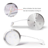 Dimmable 2.5W DC12V LED Under Cabinet Closet Light Aluminum LED Display Case Lights For Kitchen Counter Cupboard Puck Lights