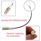 10PCS/LOT G4 Base g4 Socket plug special ceramic g4 Holder Head Wire Connector G4 ceramics Lamp holders base 250V 2A