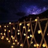 Led Solar Powered Bulbs Led String Lights for Outdoor Lighting Courtyard Street Garden Led Fairy Lights Christmas Garland