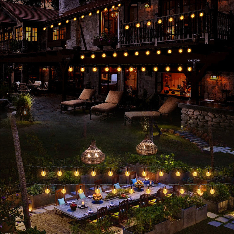 Led Solar Powered Bulbs Led String Lights for Outdoor Lighting Courtyard Street Garden Led Fairy Lights Christmas Garland