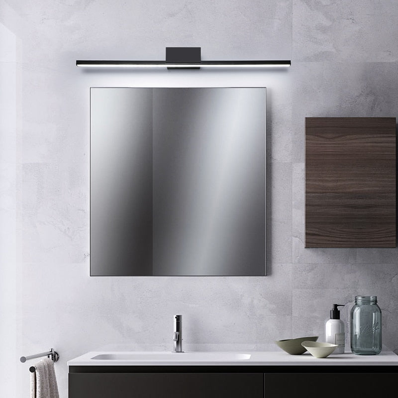 Simple modern led mirror before the lamp bathroom bathroom mirror cabinet lighting waterproof fog lamps Nordic bathroom lights