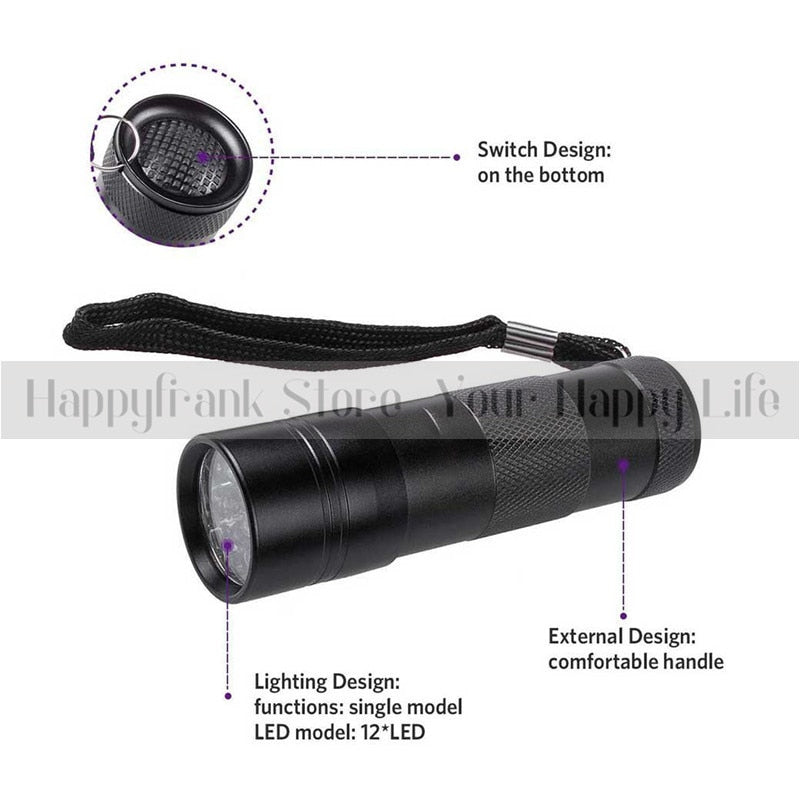 UV Curing Light Lamp Repair UV Curing Lights Ultraviolet Lamp AAA Battery for mobile phone iPhone samsung touch screen