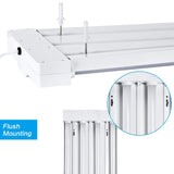 80W LED Utility Shop Lights Low Bay Ceiling Light Fixture Fluorescent Tube Replacement LED Garage Light Linear High Bay Workshop