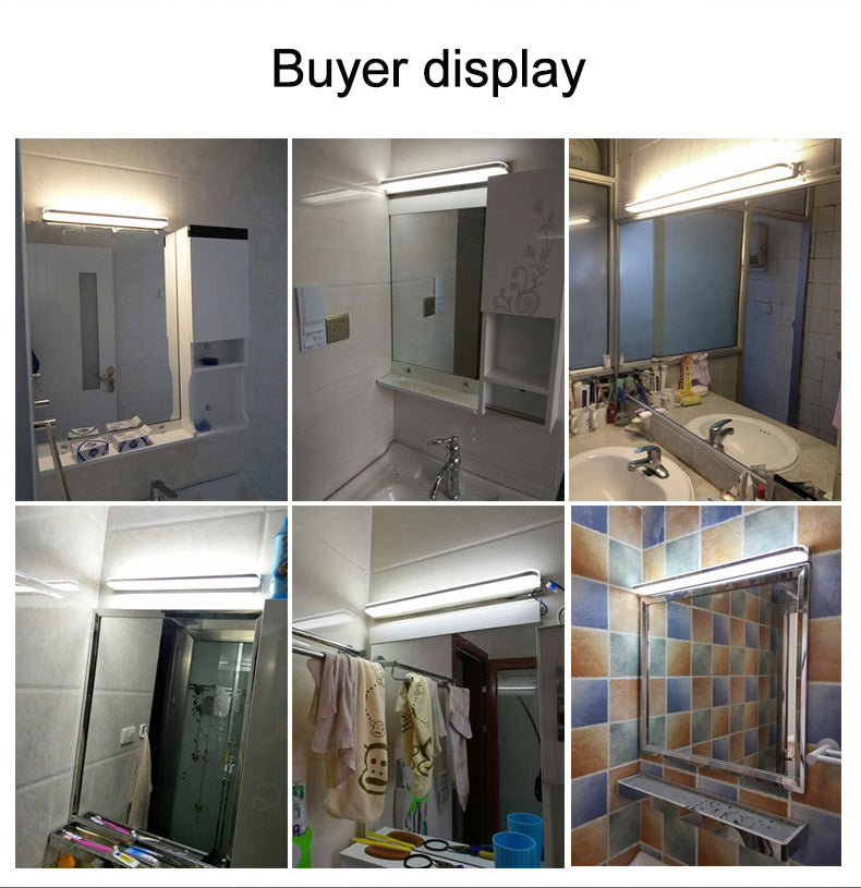 LED Mirror Light 40/50cm 9W/12W AC220-240V Waterproof Modern Cosmetic Acrylic Wall Lamp For Bathroom Light sconce lamp