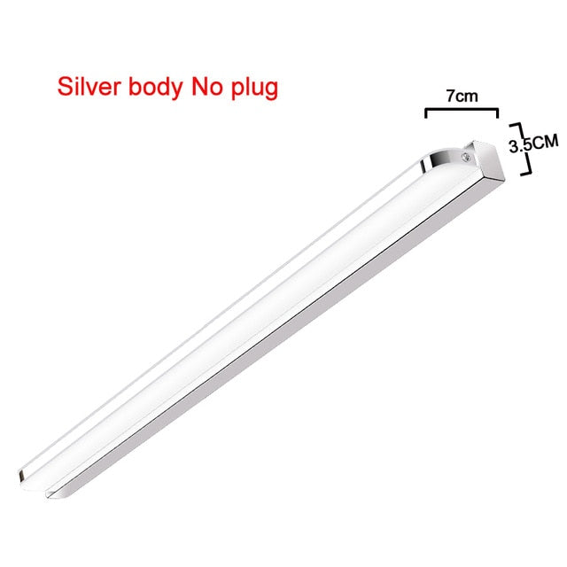 LED Mirror Light 40/50cm 9W/12W AC220-240V Waterproof Modern Cosmetic Acrylic Wall Lamp For Bathroom Light sconce lamp