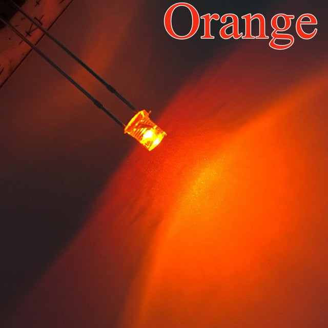 Top White Red Yellow Blue Green Pink diode Led Wide Angle light emitting Diodes lamp Ultra Bright Bulb 100pcs F3 3mm 2pins