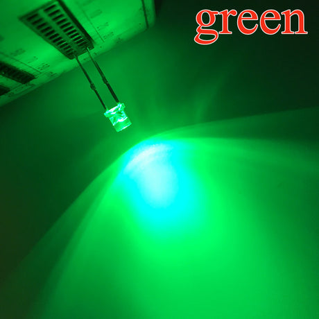 Top White Red Yellow Blue Green Pink diode Led Wide Angle light emitting Diodes lamp Ultra Bright Bulb 100pcs F3 3mm 2pins