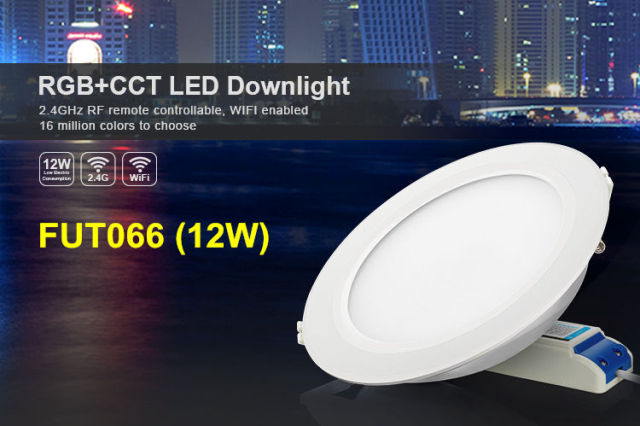 Original Mi Light RGB+CCT Ceiling Downlight AC86-265V 6W 12W 15W Waterproof Remote WiFi Control LED Panel light With LED Driver