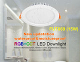 Original Mi Light RGB+CCT Ceiling Downlight AC86-265V 6W 12W 15W Waterproof Remote WiFi Control LED Panel light With LED Driver