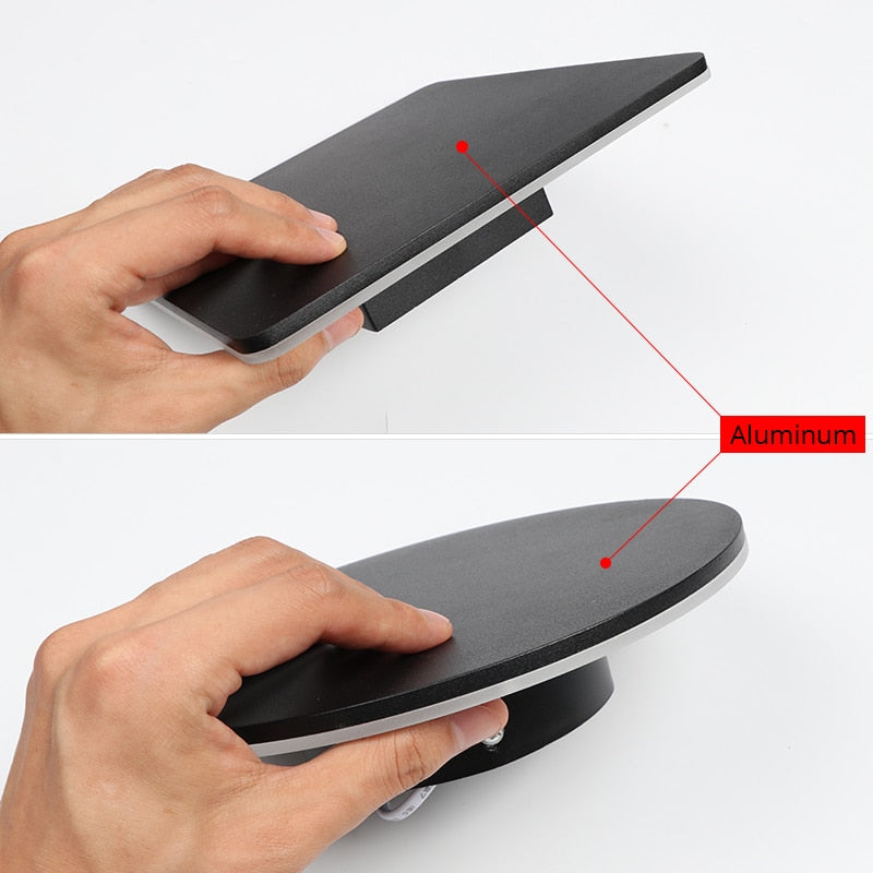 Indoor LED Wall Lamp Living Room Decoration Wall Light Home Lighting Fixture Loft Stair Light Round/Square Aluminum AC90-260V