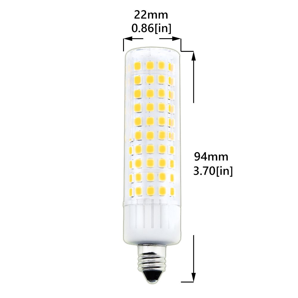 E11 Mini Candelabra Base LED Bulb, Bon lux E11 T4 JD LED Ceiling Light 100W Halogen Replacement Candles Bulb
