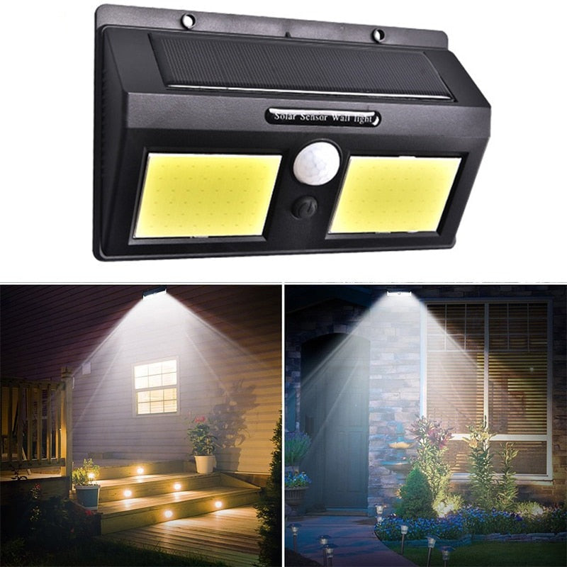 Solar Lamp LED Wall Solar Light Outdoor Security Lighting Nightlight with Motion Sensor Detector for Garden Back Door Step