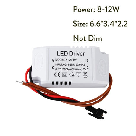LED Constant Driver 1-3W 4-5W 4-7W 8-12W 18-24W 300mA Power Supply Light Transformers for LED Downlight Lighting AC85-265V