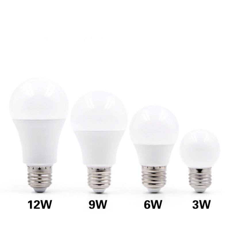 LED Plastic aluminum bulb E27 3W 6W 9W 12W 15W 18W 20W 24W LED Bulbs 220V 230V 240V Cold white warm white