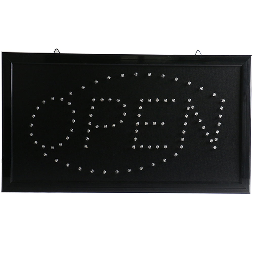Super Brightly Led Open Store Business Shop Neon Signs Animated Motion Running with Switch US/EU/AU/UK Plug Indoor
